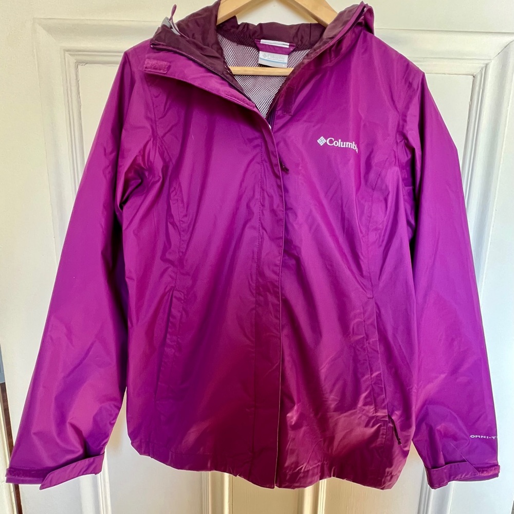 COLUMBIA Rain Jacket Coat Windbreaker Omni-Tech